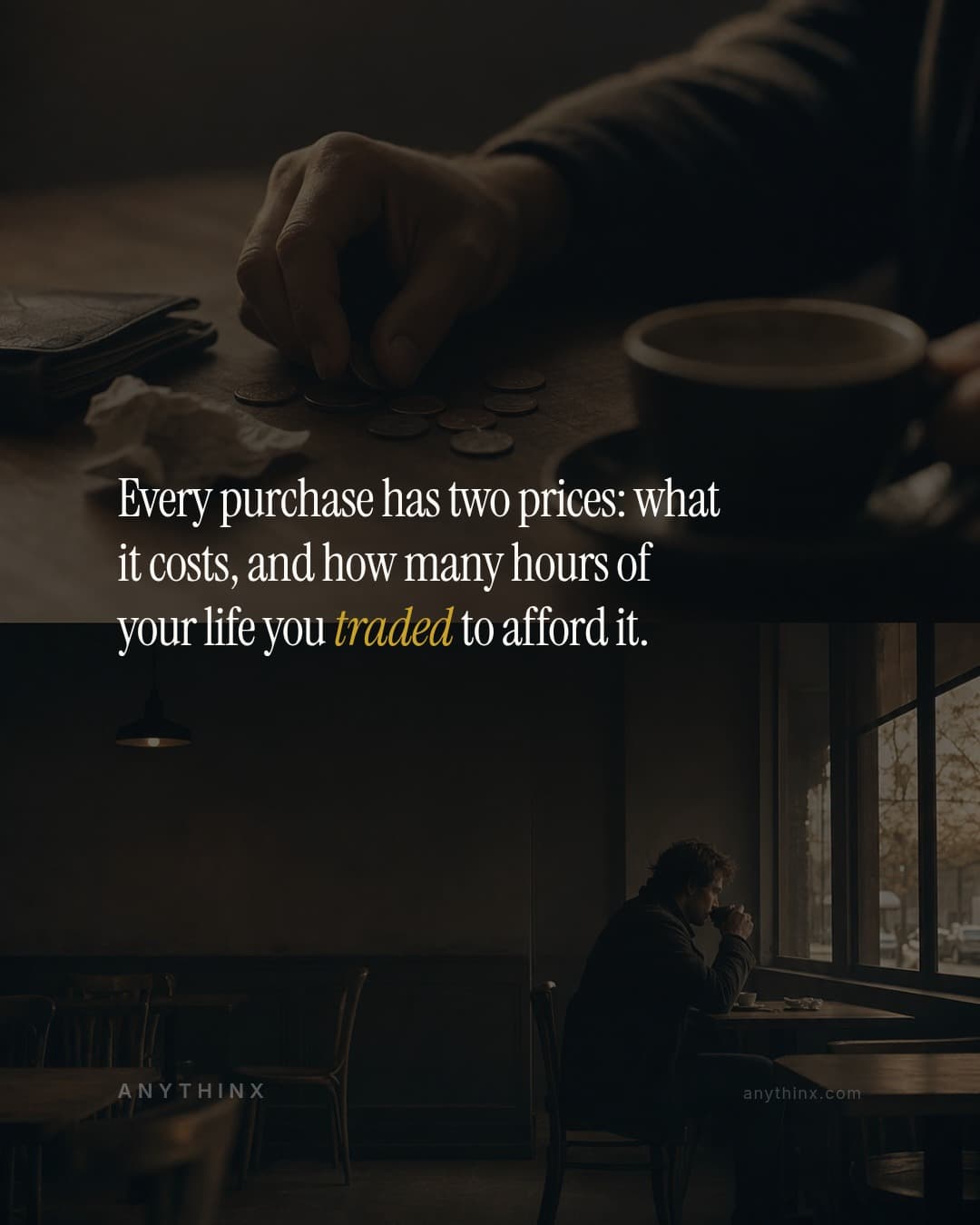 Every purchase has two prices: what it costs, and how many hours of your life you traded to afford it.