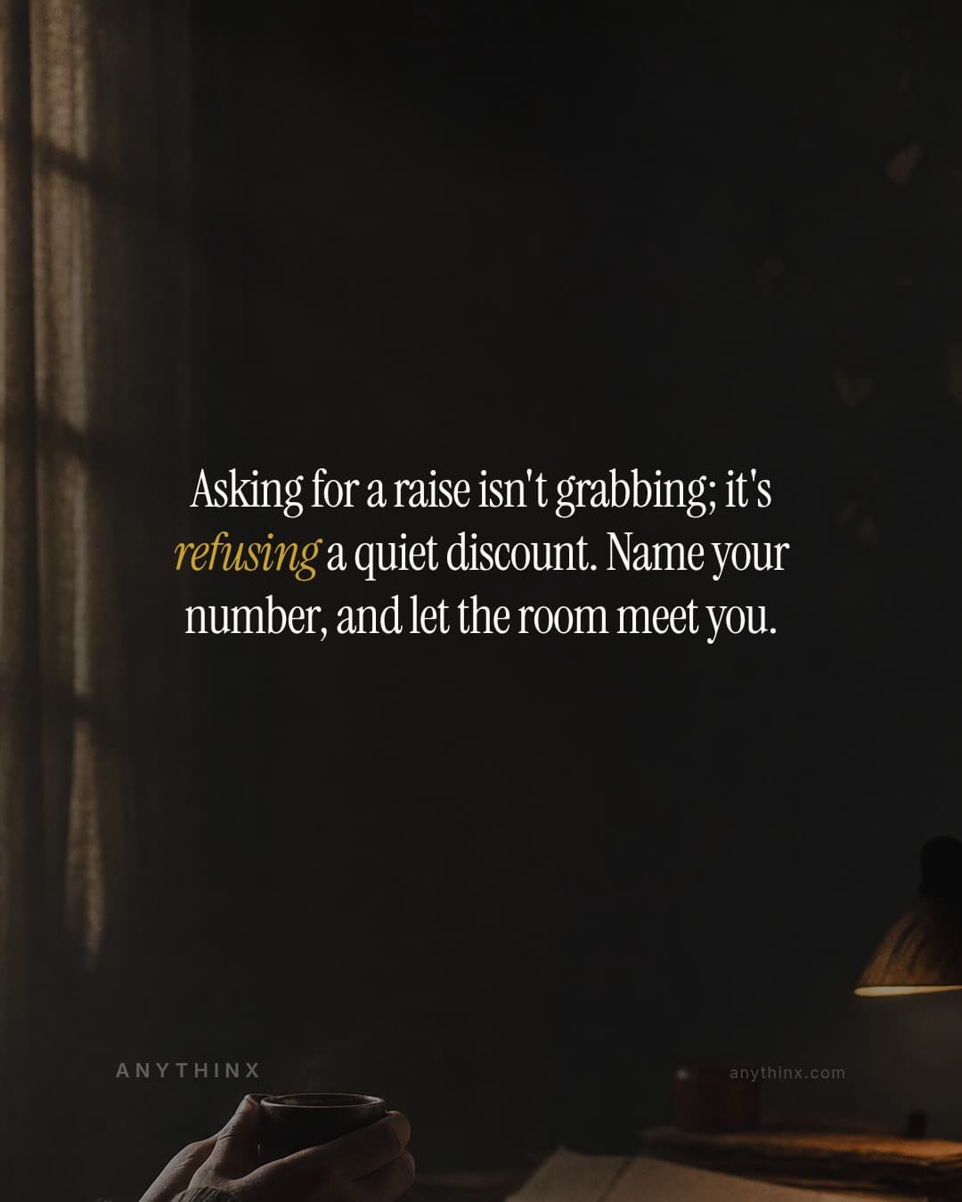 Asking for a raise isn't grabbing; it's refusing a quiet discount. Name your number, and let the room meet you.
