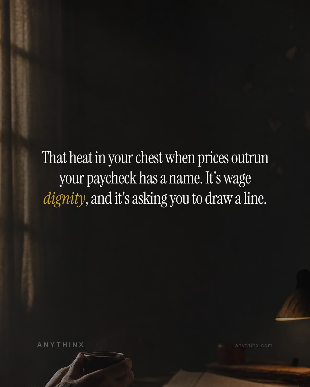 That heat in your chest when prices outrun your paycheck has a name. It's wage dignity, and it's asking you to draw a line.