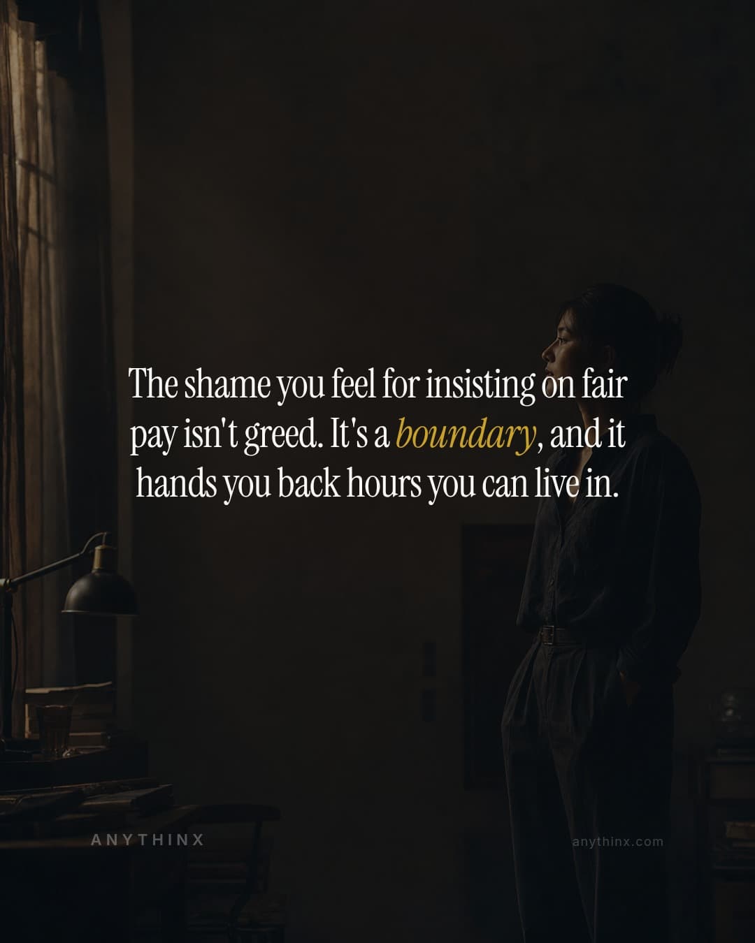 The shame you feel for insisting on fair pay isn't greed. It's a boundary, and it hands you back hours you can live in.